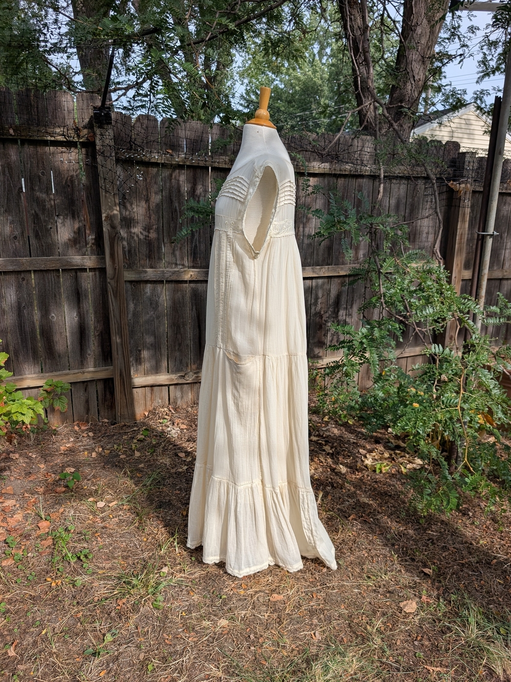 Free People Cream Drop Waist Maxi Dress - Picture 3 of 11
